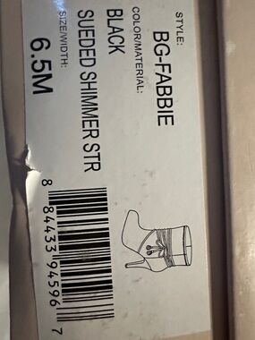 BCBGeneration Black Sueded Shimmer Strappy Heeled Booties